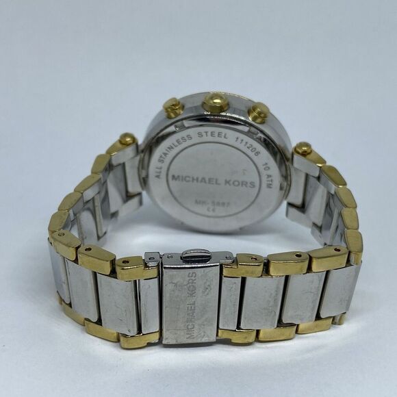 Michael Kors Parker MK5687 Womens Stainless Steel Analog Dial Quartz Watch MP858 - Picture 10 of 12